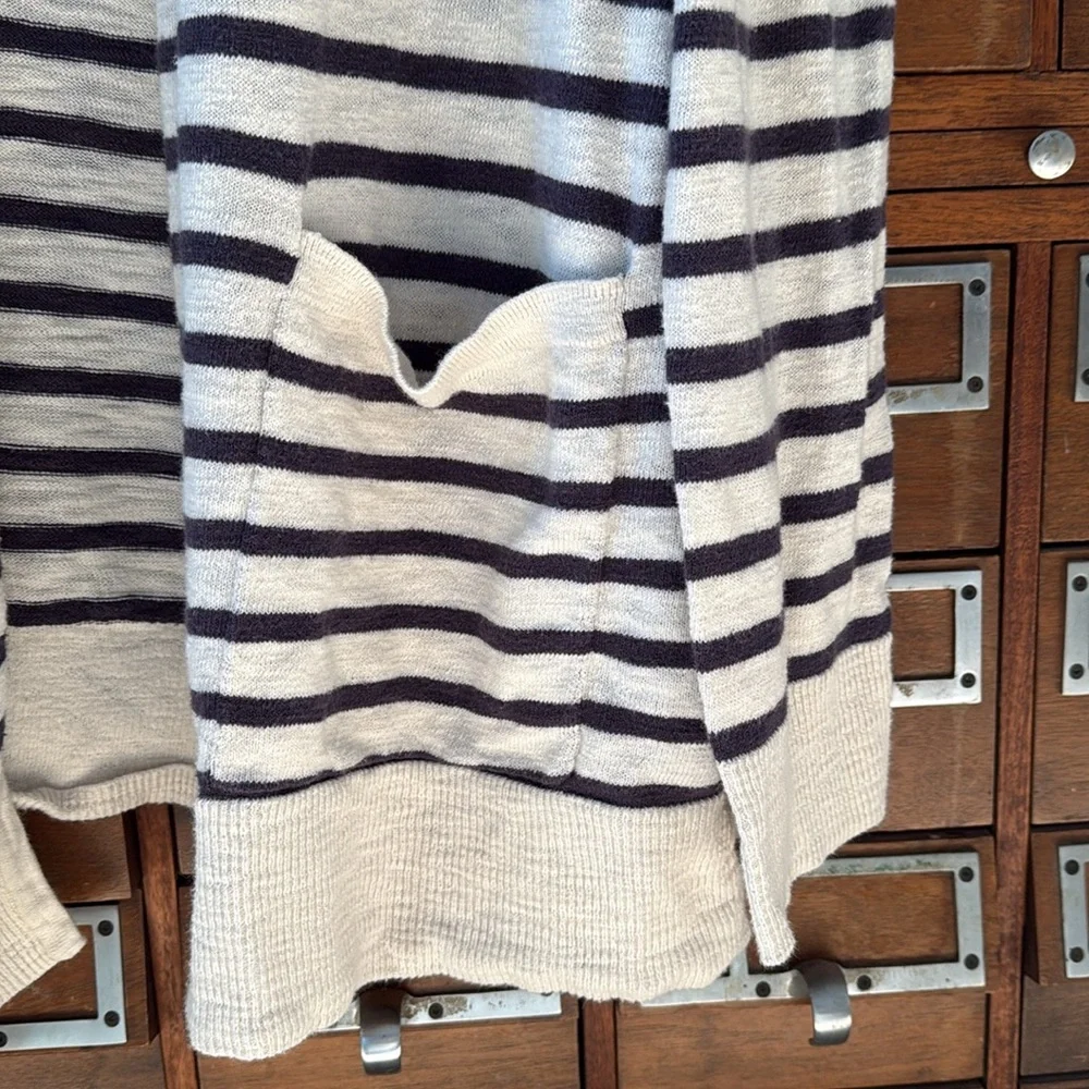 Madewell Plus Size Open Drape Cardigan Striped Sweater Size 2X - Picture 3 of 8